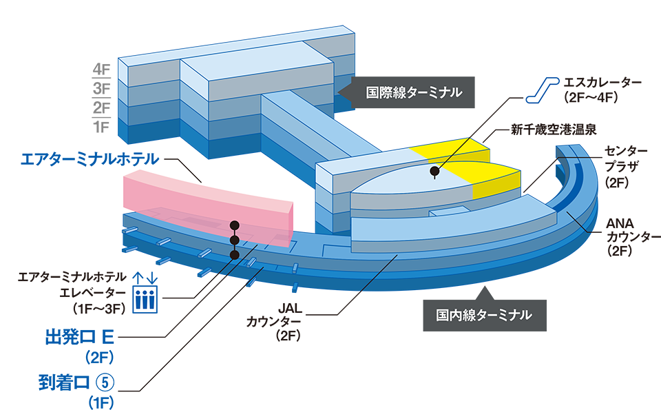 ホテル エア ターミナル エアターミナルホテル 新千歳空港【